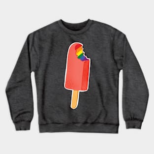 Pride Popsicle LGBTQ flag on a Popsicle Crewneck Sweatshirt